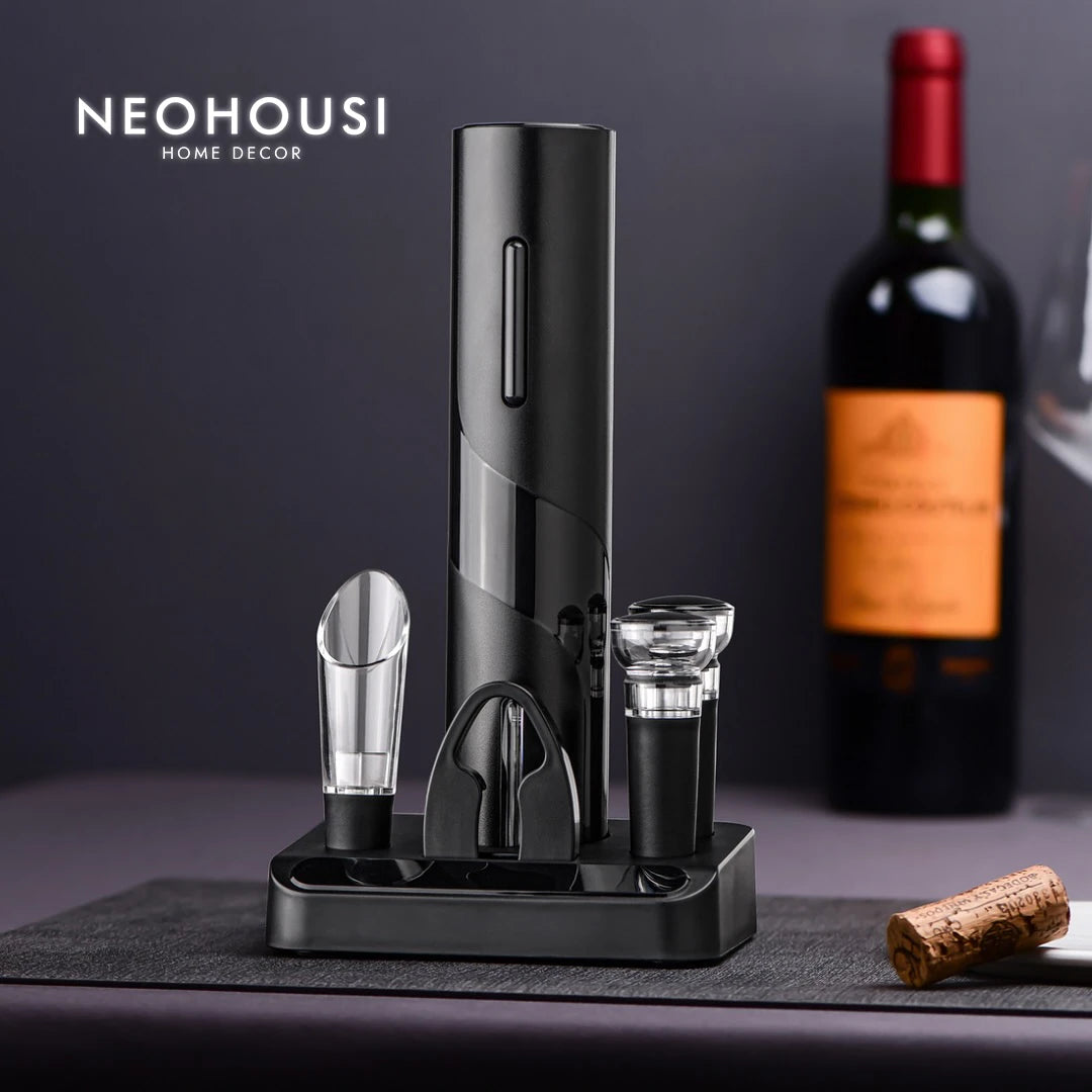 Abridor de Vinho Elétrico EasyWine + 3 Brindes Grátis - Neohousi