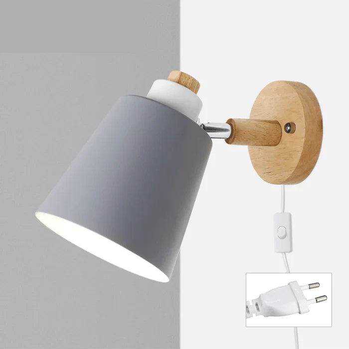 Arandela de Parede Wooden com Interruptor - Neohousi