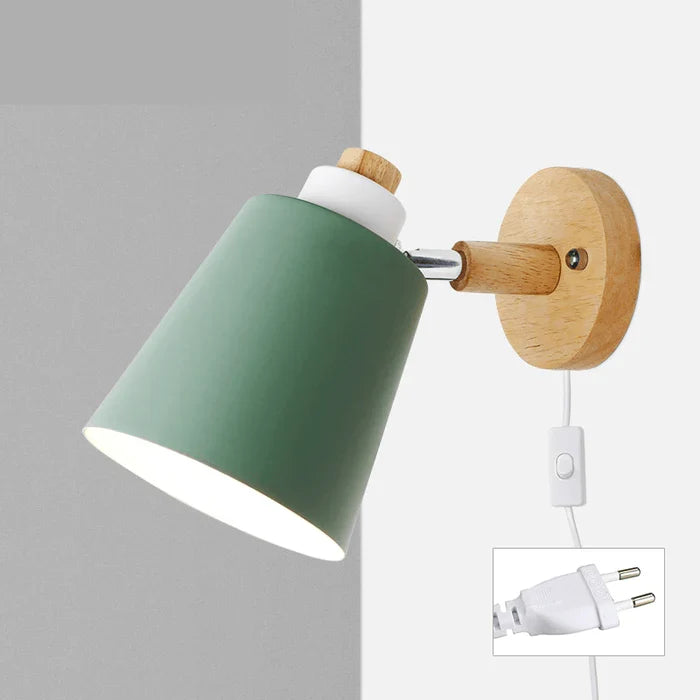 Arandela de Parede Wooden com Interruptor - Neohousi