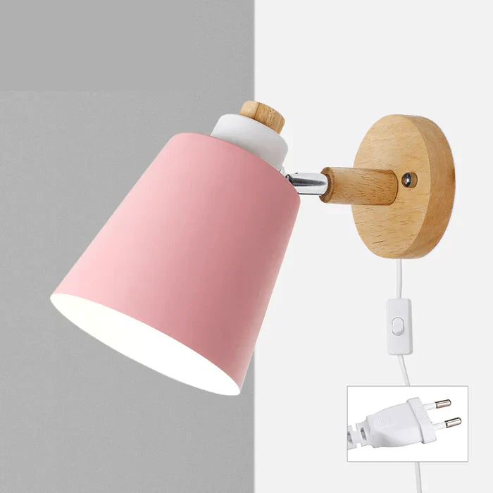 Arandela de Parede Wooden com Interruptor - Neohousi