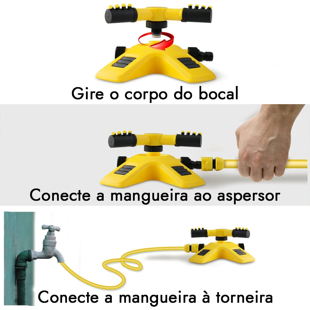 Irrigador de Jardim Giratório Automático Neohousi — Cobertura Completa - Neohousi