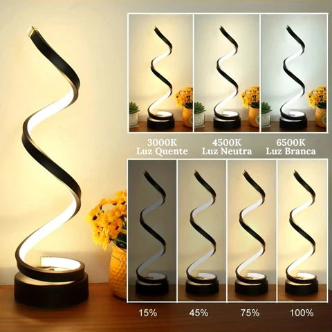 Luminária Espiral Minimalista - Neohousi