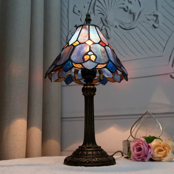 Luminária de Mesa Abajur Alvorada Vitral