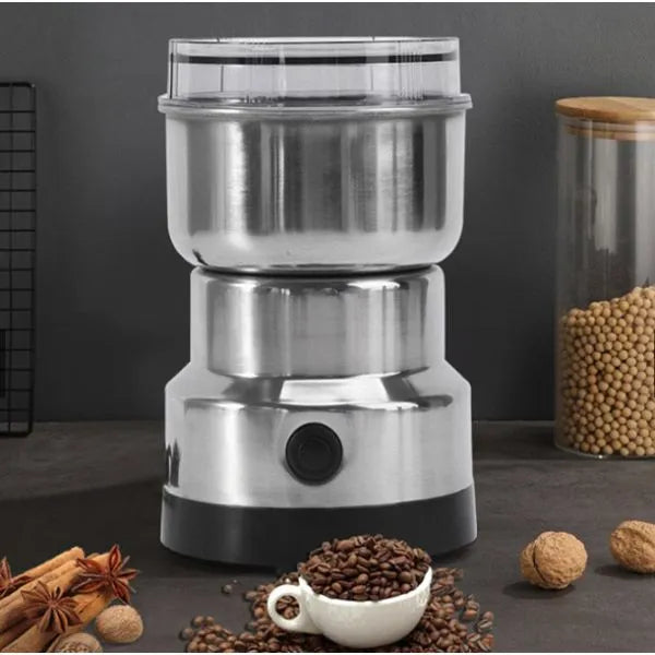 Moedor de Café e Grãos Elétrico Inox 150W – Durável e Compacto - Neohousi