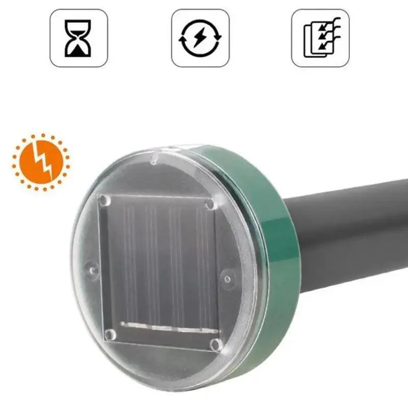 Repelente Solar Ultrassônico à Prova d'Água - Afasta Ratos, Cobras, Insetos e Pombos - Neohousi