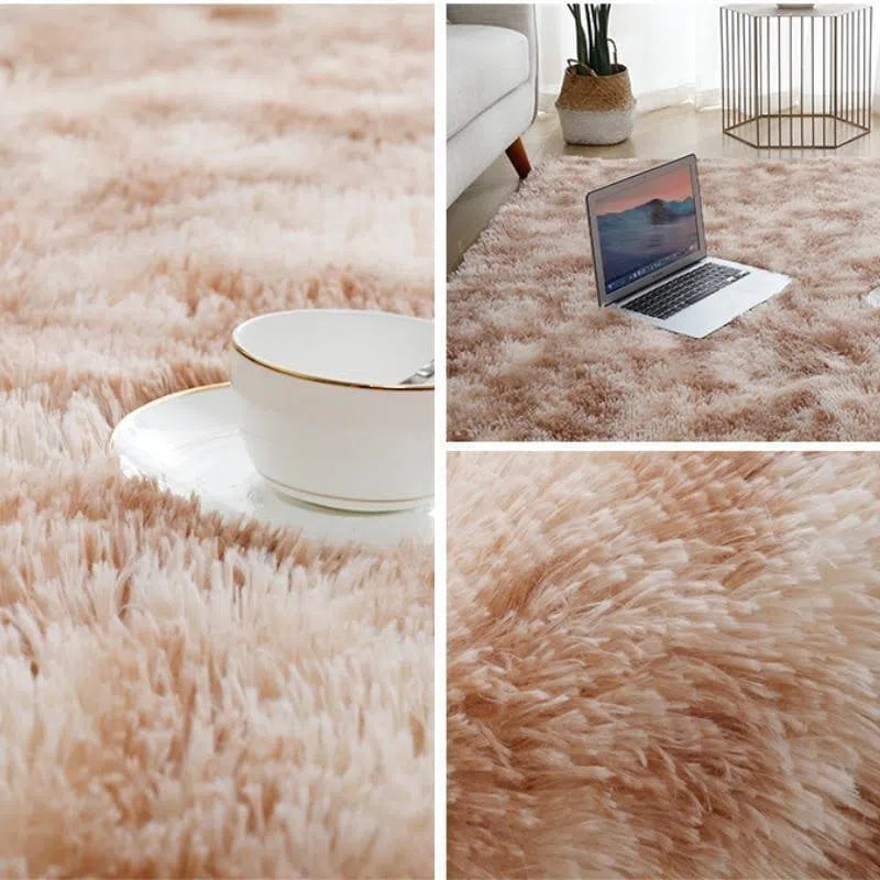 Tapete Felpudo Cáqui Mescla Plush - Neohousi