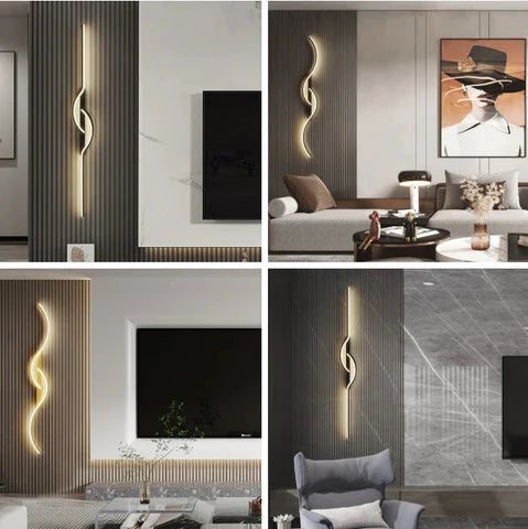 Arandela de Parede Interna Waves Elegance - Neohousi