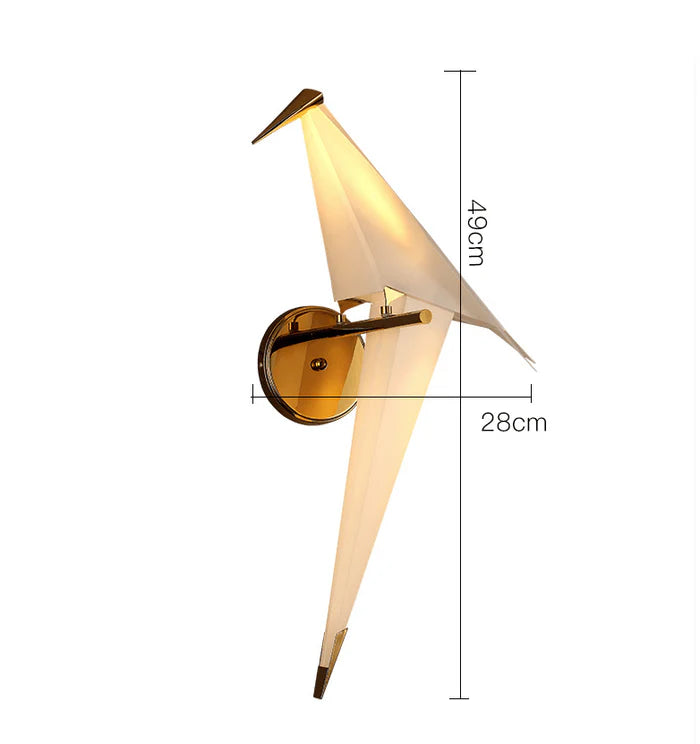 Arandela Dourada Origami - Neohousi