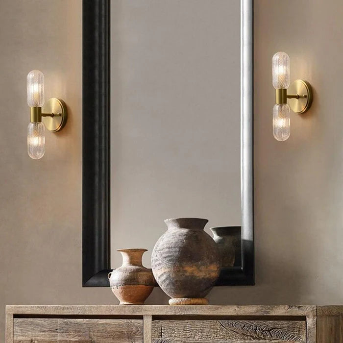 Arandela Dourada de Parede Interna Retro Elegance - Neohousi