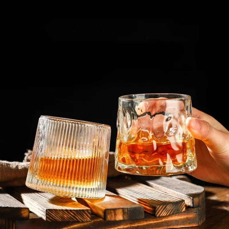 Copo de Whisky Cristal com Base Rotativa - Neohousi