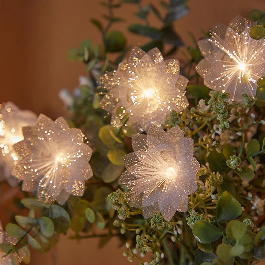 Cordão de Luz Led com Flores - Neohousi