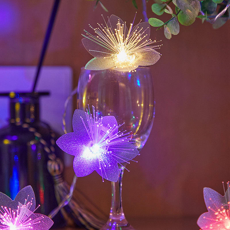 Cordão de Luz Led com Flores - Neohousi