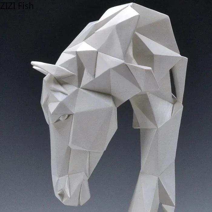 Escultura Decorativa Cavalo Geométrico - Neohousi