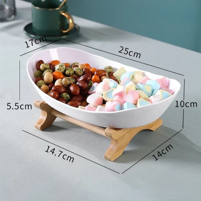 Fruteira de Mesa Moderna em Bambu - 2 a 3 Andares - Neohousi