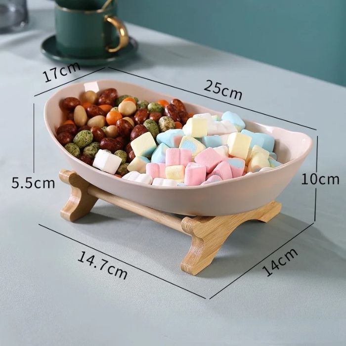 Fruteira de Mesa Moderna em Bambu - 2 a 3 Andares - Neohousi