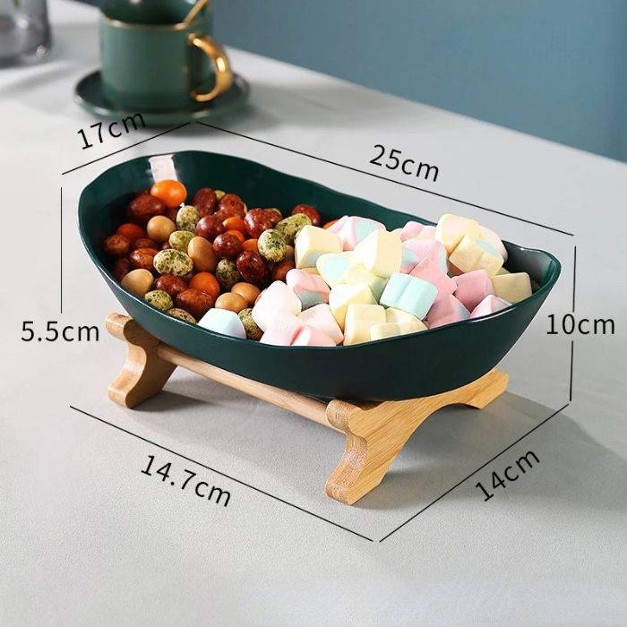 Fruteira de Mesa Moderna em Bambu - 2 a 3 Andares - Neohousi