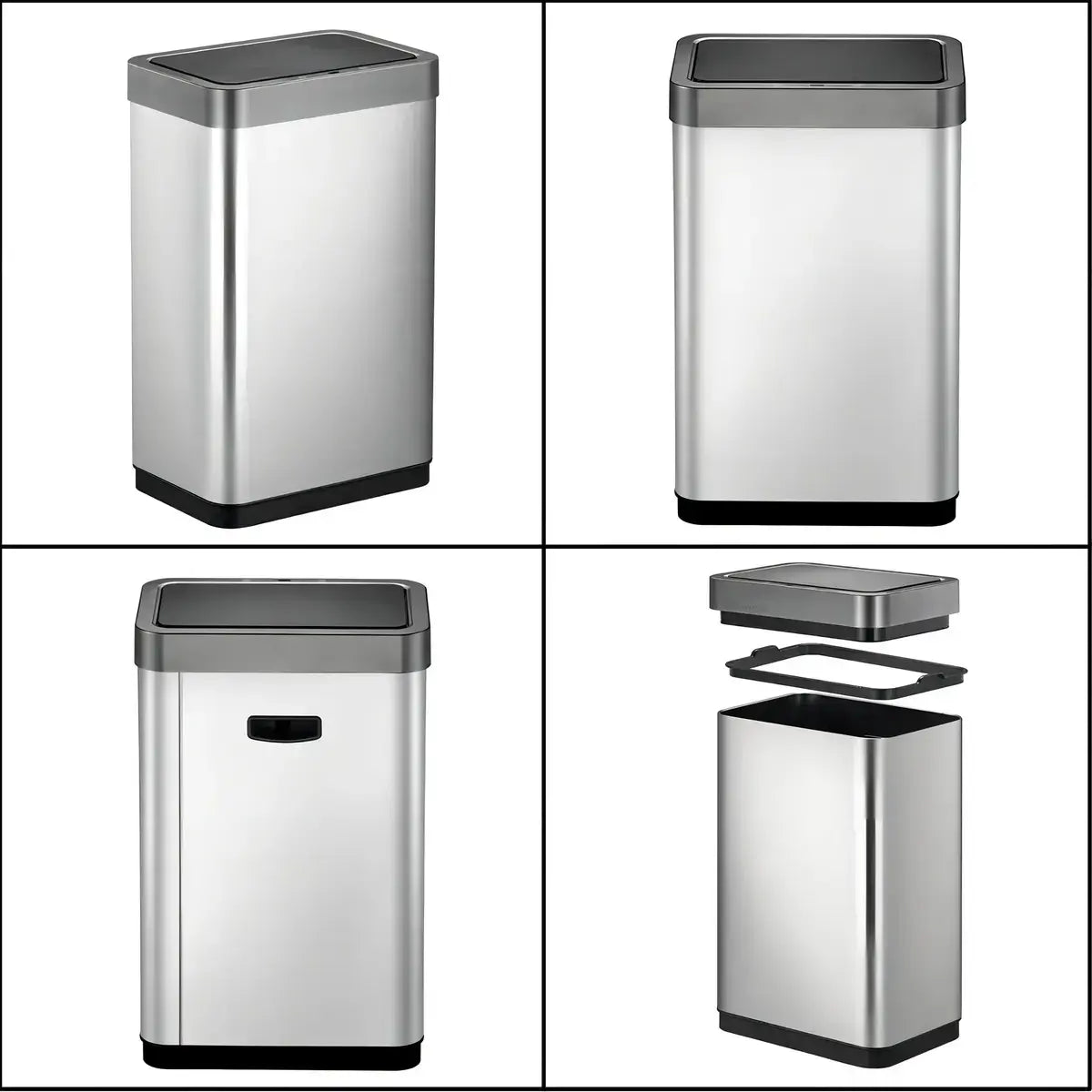 Lixeira Automática Inteligente 50 Litros Inox Sensor Touch
