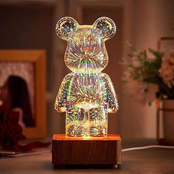 Luminária de Mesa Ursinho em Festa - Neohousi