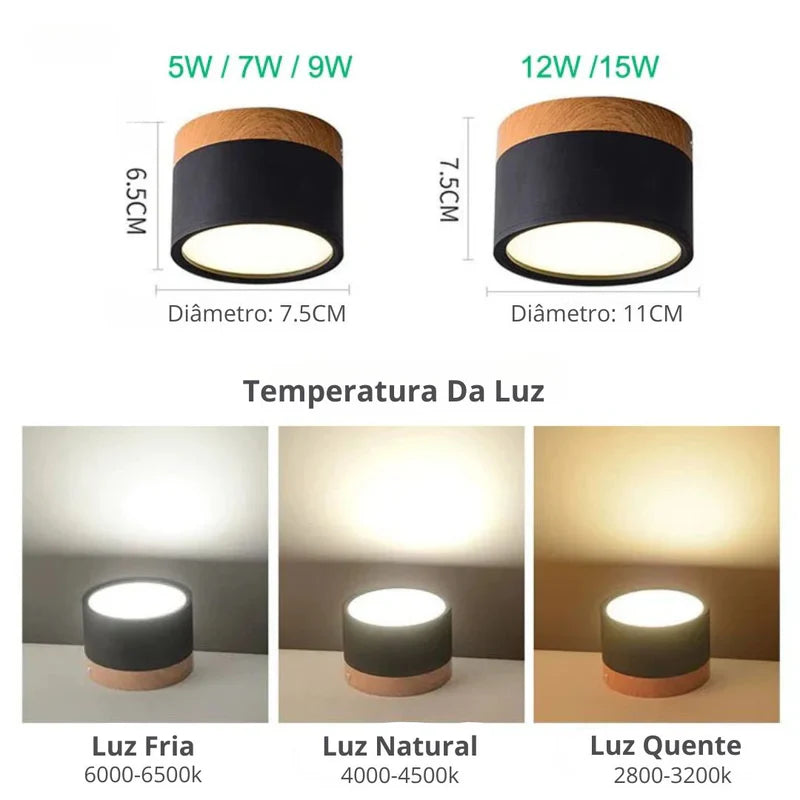 Luminária de Teto Plafon Boreal - Neohousi