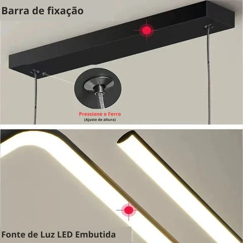 Lustre Pendente Skyline Led - Neohousi