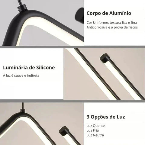 Lustre Pendente Skyline Led - Neohousi