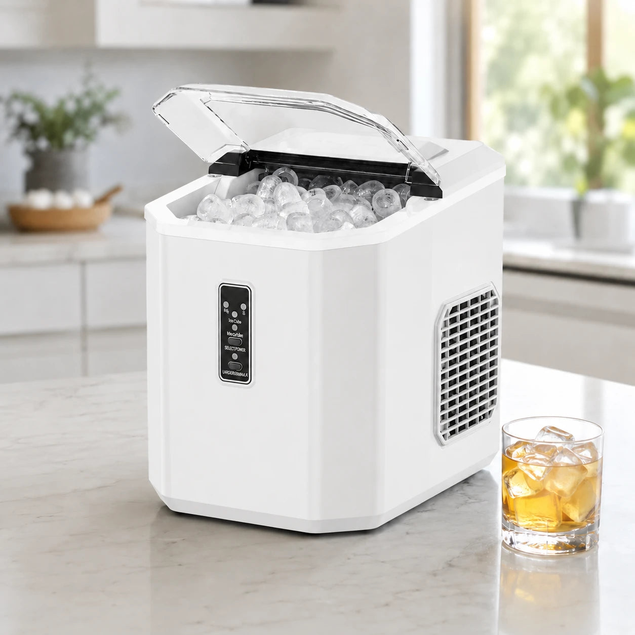 Máquina de Gelo Portátil Turbo Ice para Casa, Bar e Área Gourmet 110V