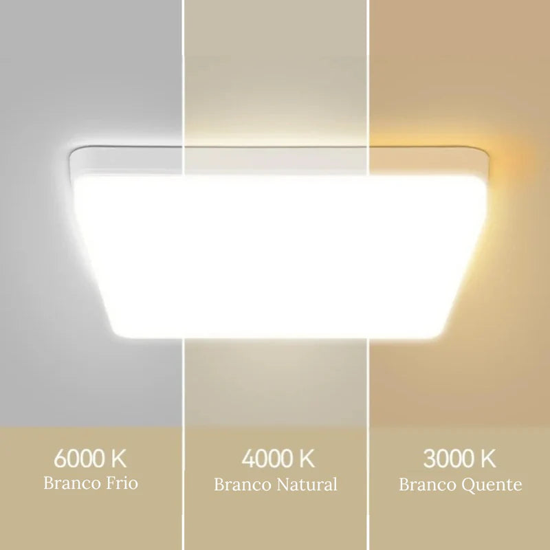Plafon Quadrado Slim Led - Neohousi