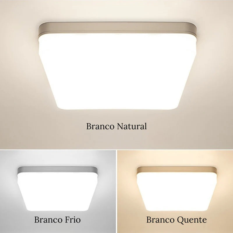 Plafon Quadrado Slim Led - Neohousi
