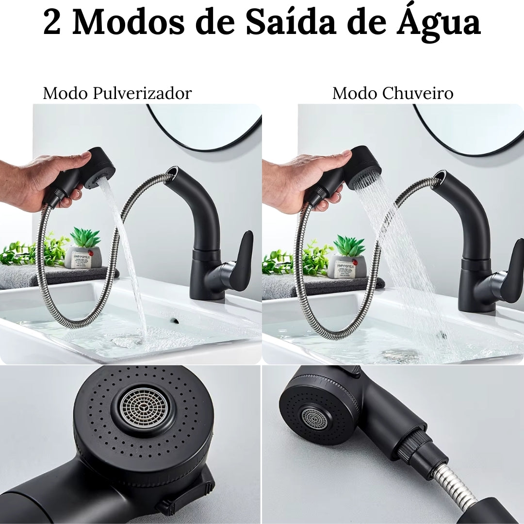 Torneira para Banheiro Monocomando Extensível - Savant - Neohousi