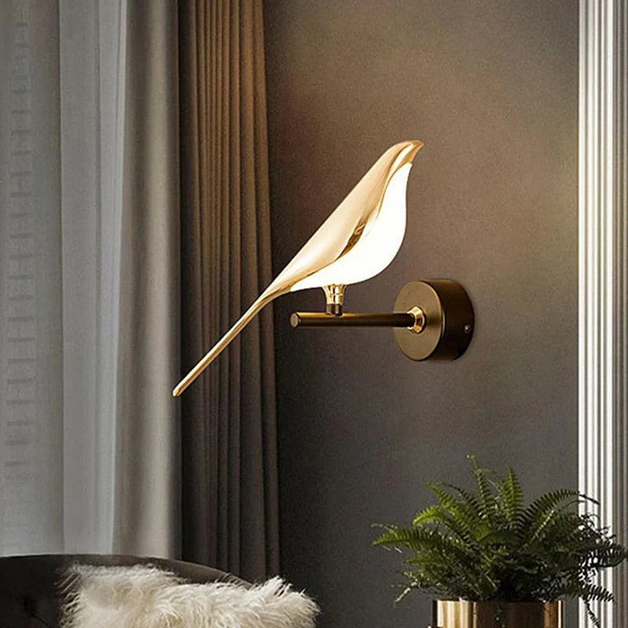 Arandela Dourada de Pássaro Moderna - Neo Elegance - Neohousi