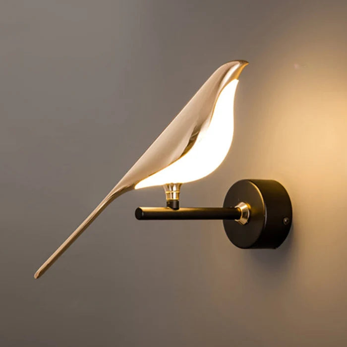 Arandela Dourada de Pássaro Moderna - Neo Elegance - Neohousi