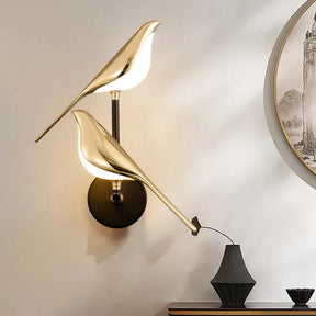 Arandela Dourada de Pássaro Moderna - Neo Elegance - Neohousi