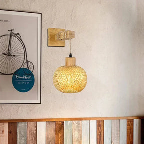 Arandela de Parede em Bambu Natural - Neohousi