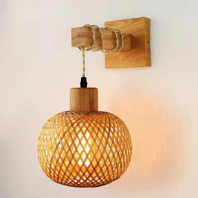 Arandela de Parede em Bambu Natural - Neohousi