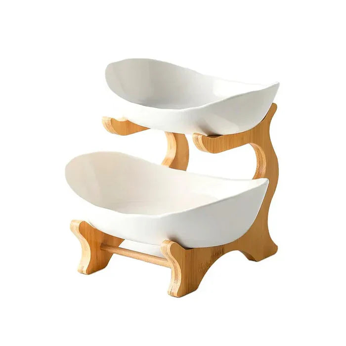 Fruteira de Mesa Moderna em Bambu - 2 a 3 Andares - Neohousi