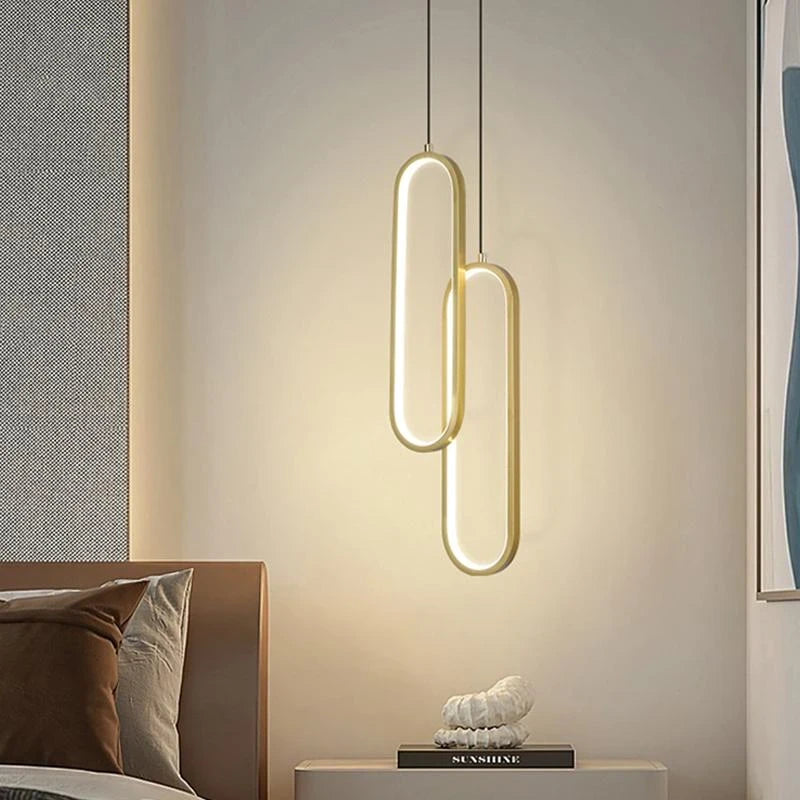 Luminária Pendente Led Moderna 2 Peças - Neo Elegance - Neohousi