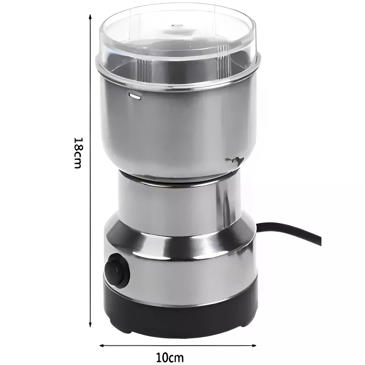 Moedor de Café e Grãos Elétrico Inox 150W – Durável e Compacto - Neohousi