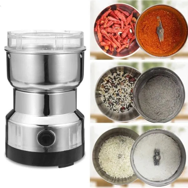 Moedor de Café e Grãos Elétrico Inox 150W – Durável e Compacto - Neohousi