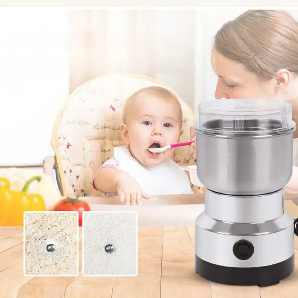 Moedor de Café e Grãos Elétrico Inox 150W – Durável e Compacto - Neohousi