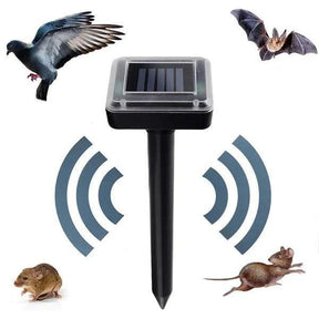 Repelente Solar Ultrassônico à Prova d'Água - Afasta Ratos, Cobras, Insetos e Pombos - Neohousi