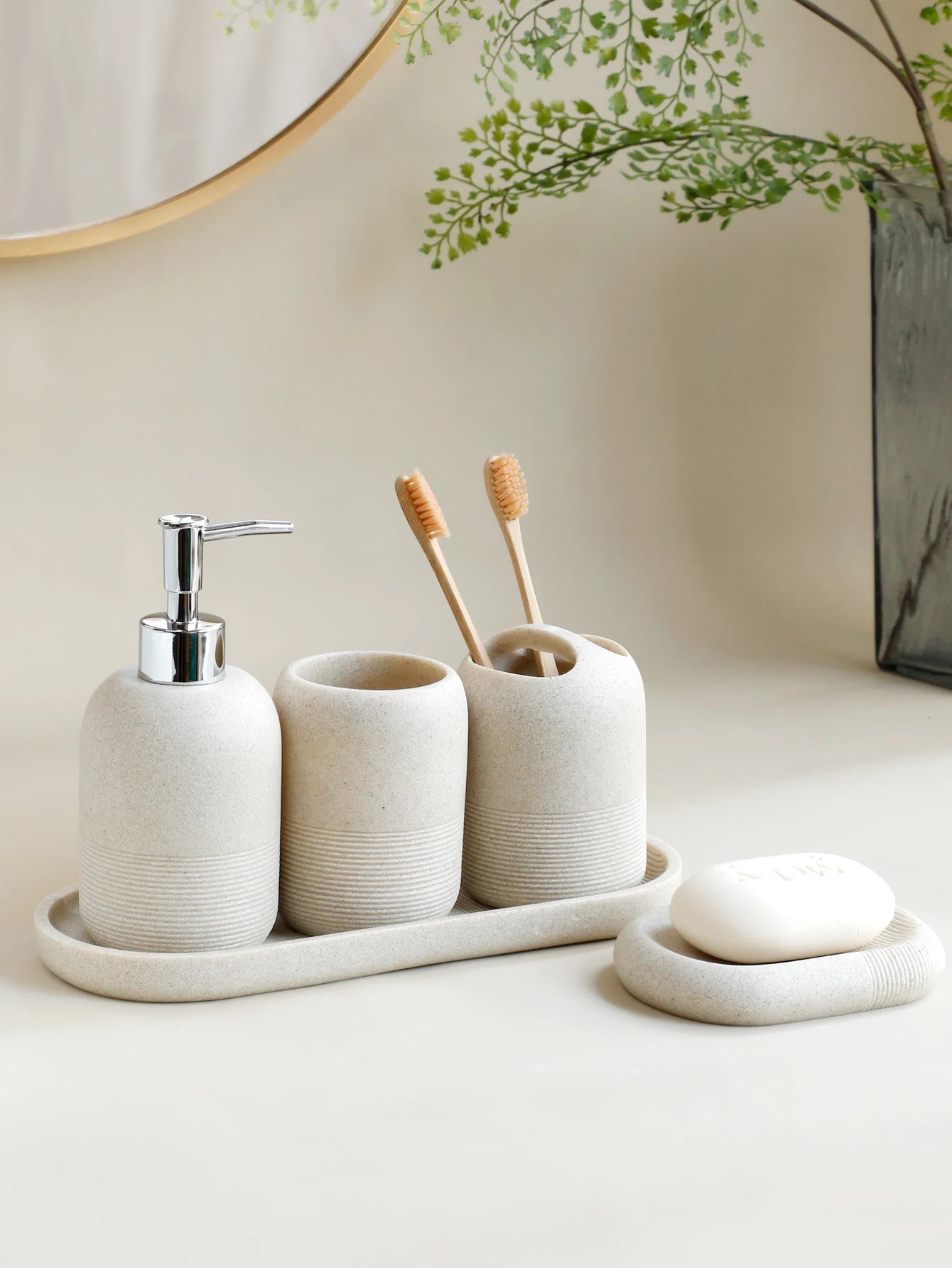 Kit para Banheiro Granito Premium - 5 Peças - Neohousi