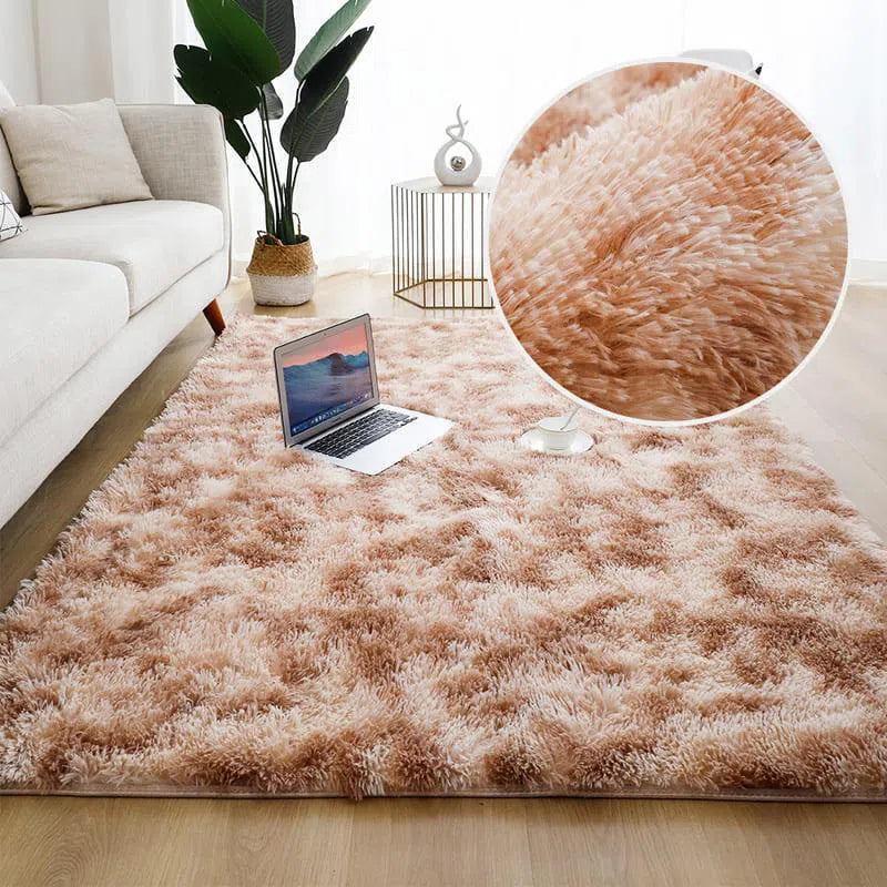 Tapete Felpudo Cáqui Mescla Plush - Neohousi