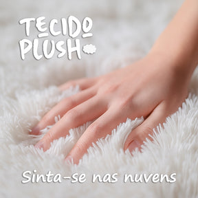 Tapete Felpudo Preto Plush - Neohousi