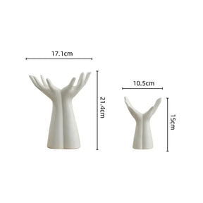 Vaso Decorativo em Cerâmica Hand Bloom - Neohousi