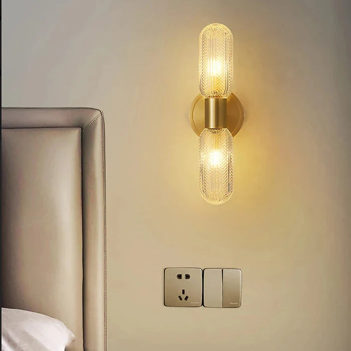 Arandela Dourada de Parede Interna Retro Elegance - Neohousi
