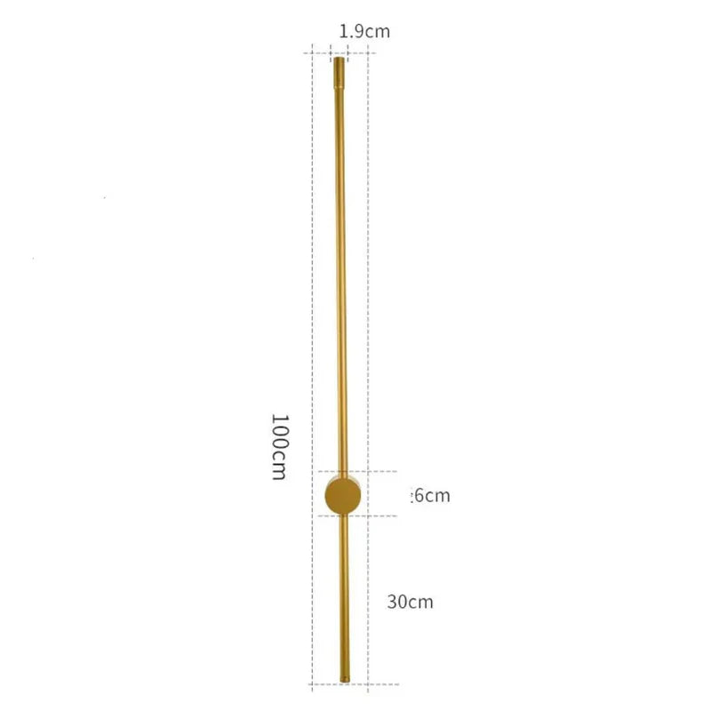 Arandela Linear de Parede Interna Ajustável - Neohousi