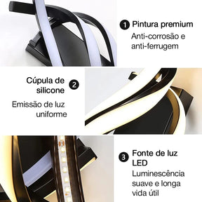 Arandela Moderna Espiral Led - Neohousi
