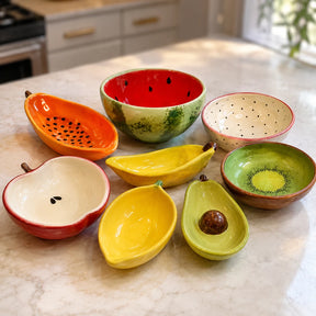 Bowl Fruta Coleção Frutti Tropical Tigela Cumbuca de Porcelana