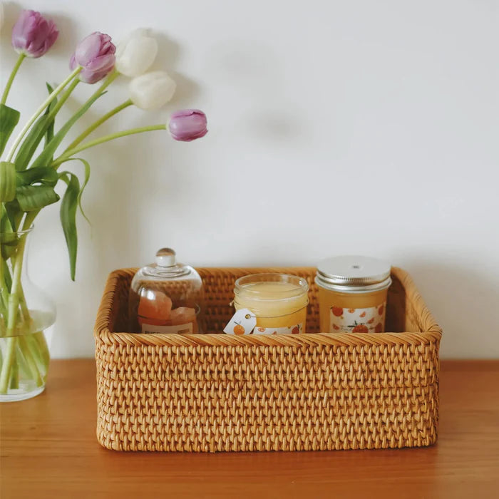 Cesto Vime Organizador Multiuso Decorativo - Neohousi