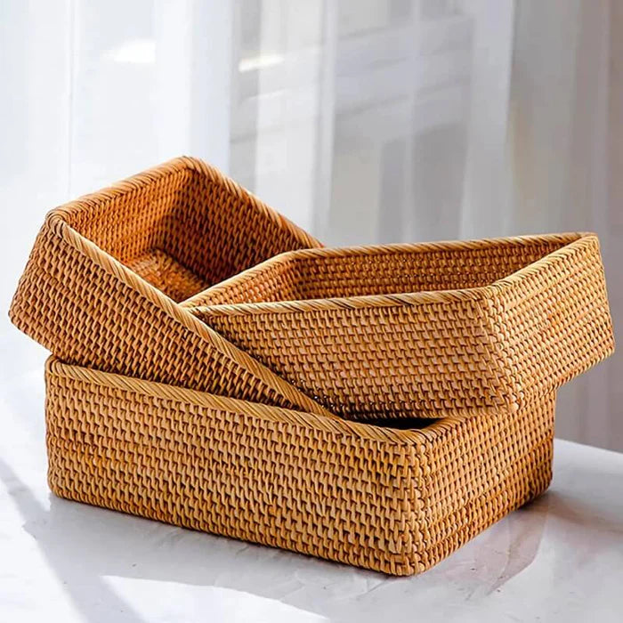 Cesto Vime Organizador Multiuso Decorativo - Neohousi